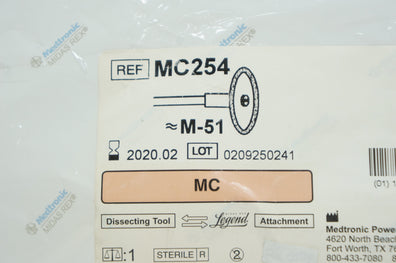 Medtronic MC254 Midas Rex MC Dissecting Tool M-51 (x)
